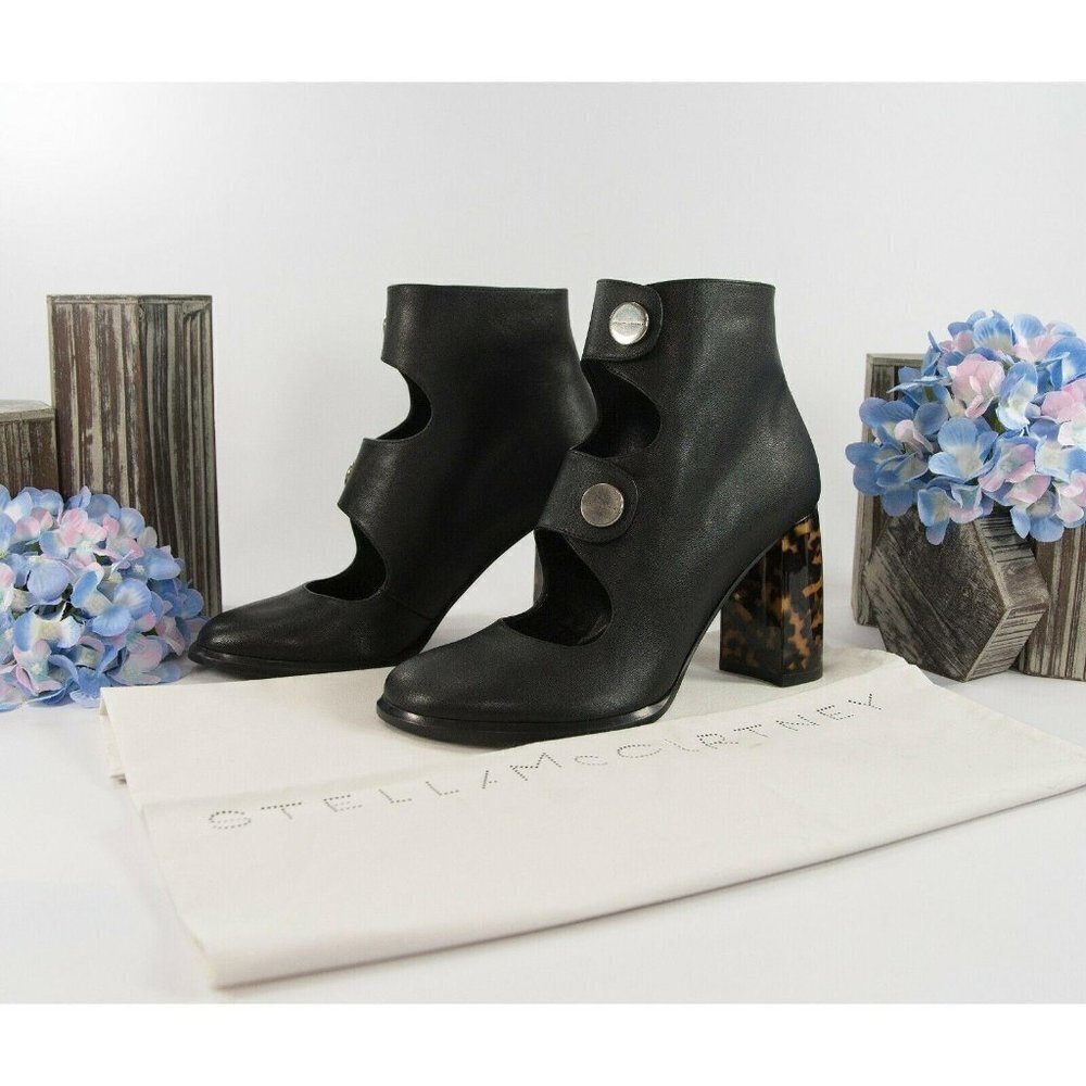 Stella McCartney Faux Leather Vegan Posie Boots 37.5 NIB - Picture 5 of 10
